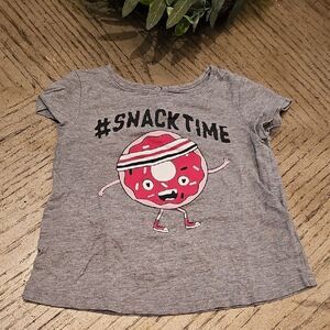 Joe Fresh Gray Snacktime Kids T-Shirt 18-24 Month